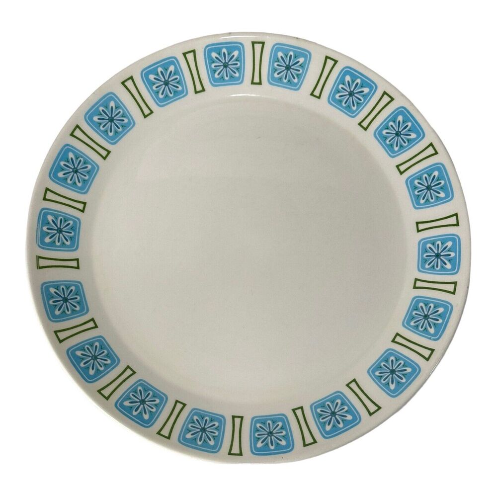 Vintage MCM Mod Style House Ironstone Nordic Serving 12" platter chop plate